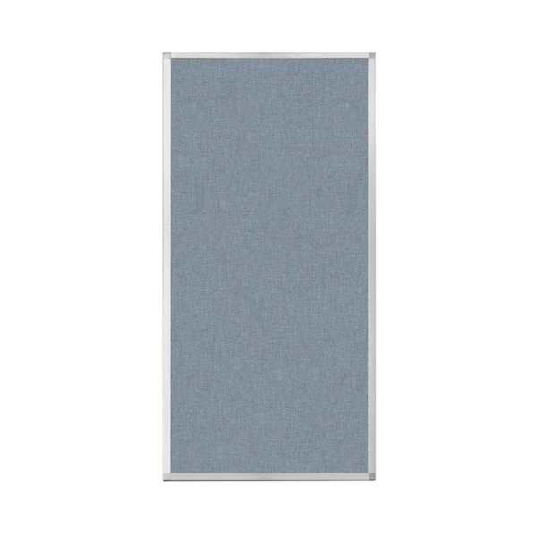 Versare Hush Panel Configurable Cubicle Partition 3' x 6' Powder Blue Fabric 1852304 - main